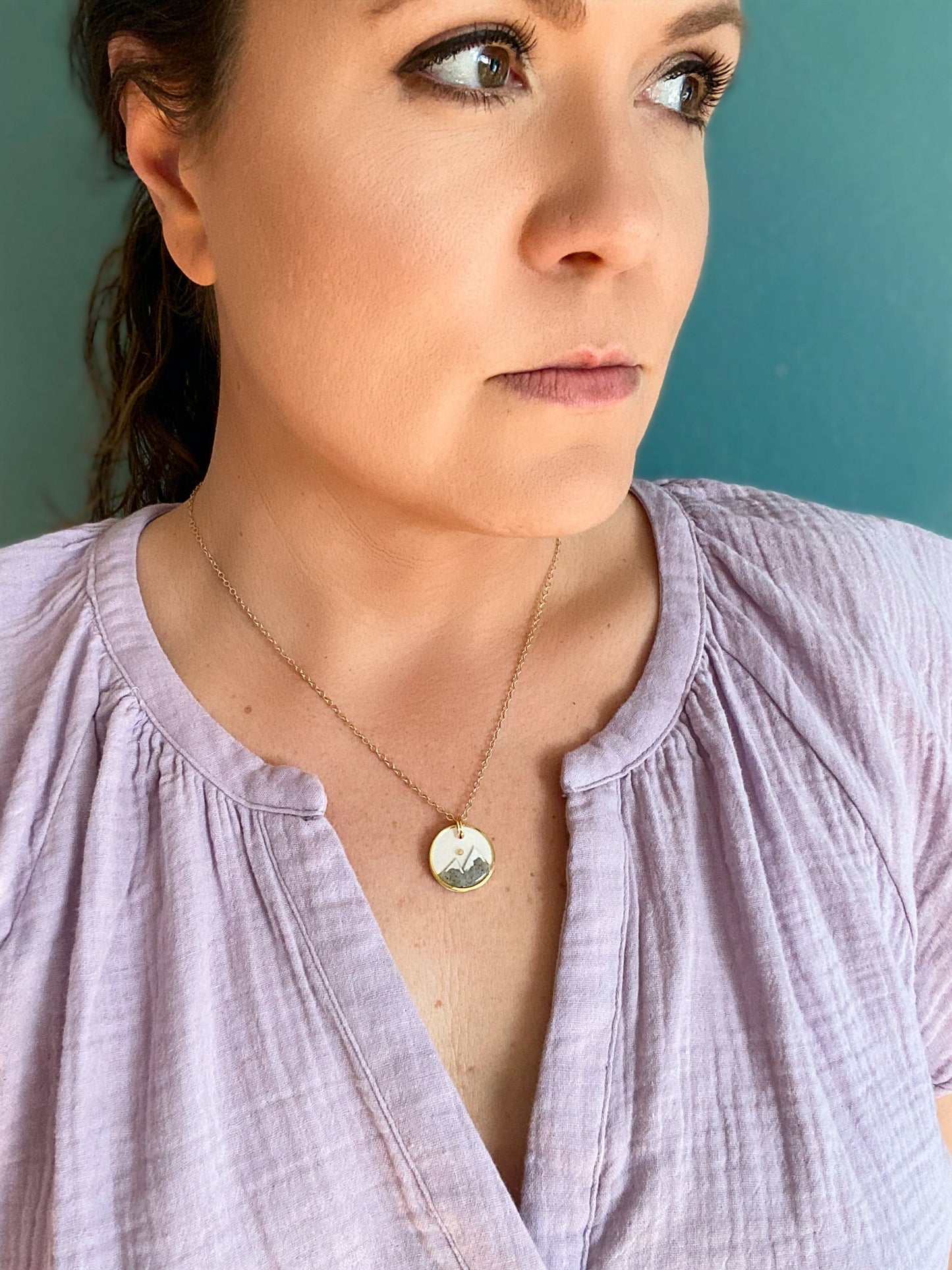 Mountain Mover Necklace | Mustard Seed Necklace | Matthew 17:20 | Christian Necklace | Uplifting gift | Faith Jewelry | Clay Necklace