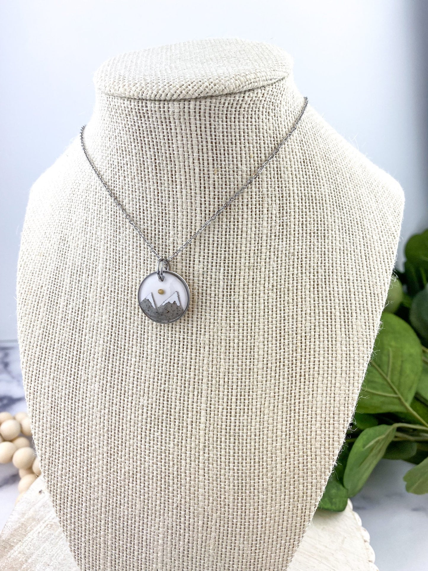 Mountain Mover Necklace | Mustard Seed Necklace | Matthew 17:20 | Christian Necklace | Uplifting gift | Faith Jewelry | Clay Necklace
