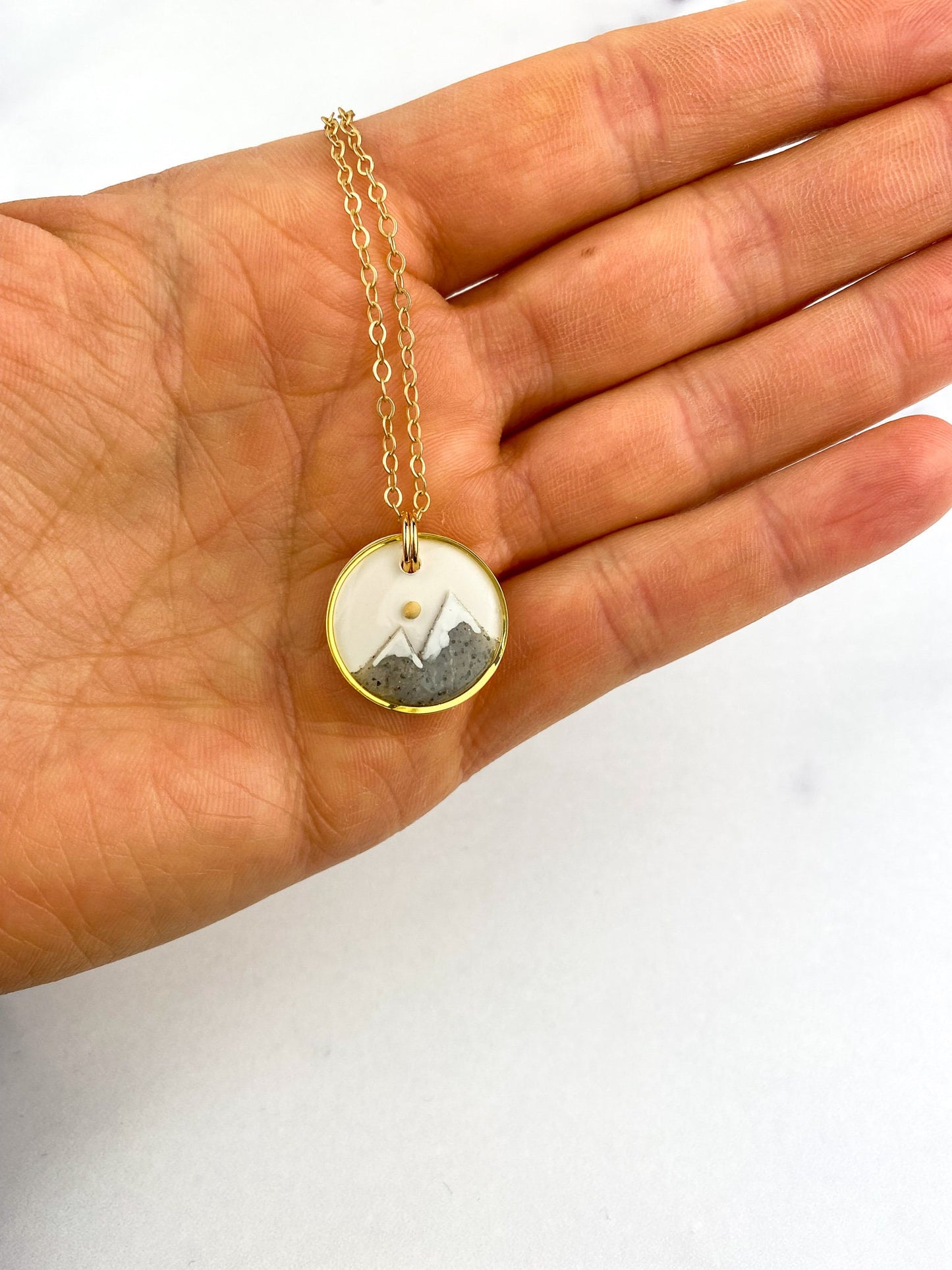 Mountain Mover Necklace | Mustard Seed Necklace | Matthew 17:20 | Christian Necklace | Uplifting gift | Faith Jewelry | Clay Necklace