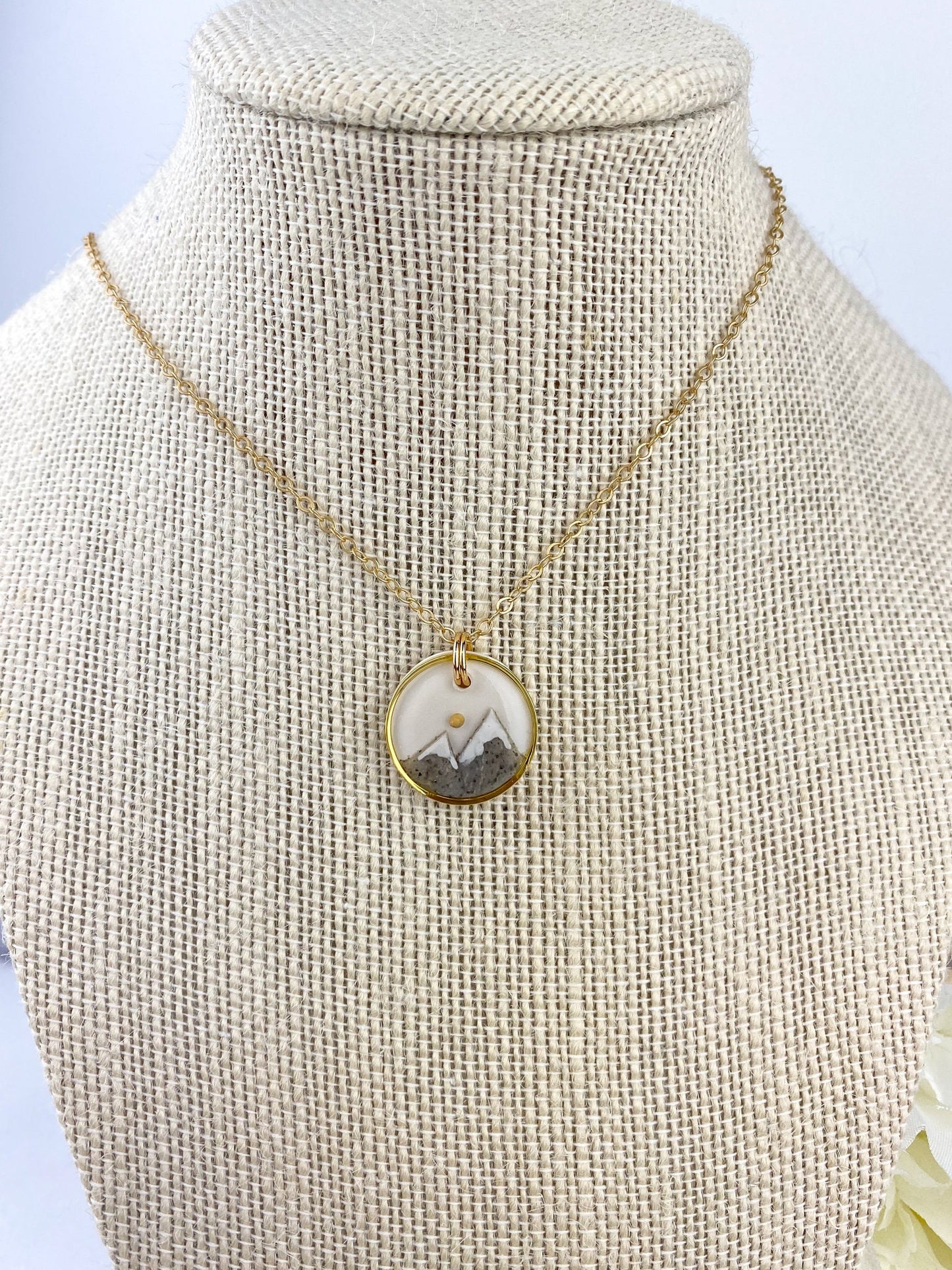 Mountain Mover Necklace | Mustard Seed Necklace | Matthew 17:20 | Christian Necklace | Uplifting gift | Faith Jewelry | Clay Necklace
