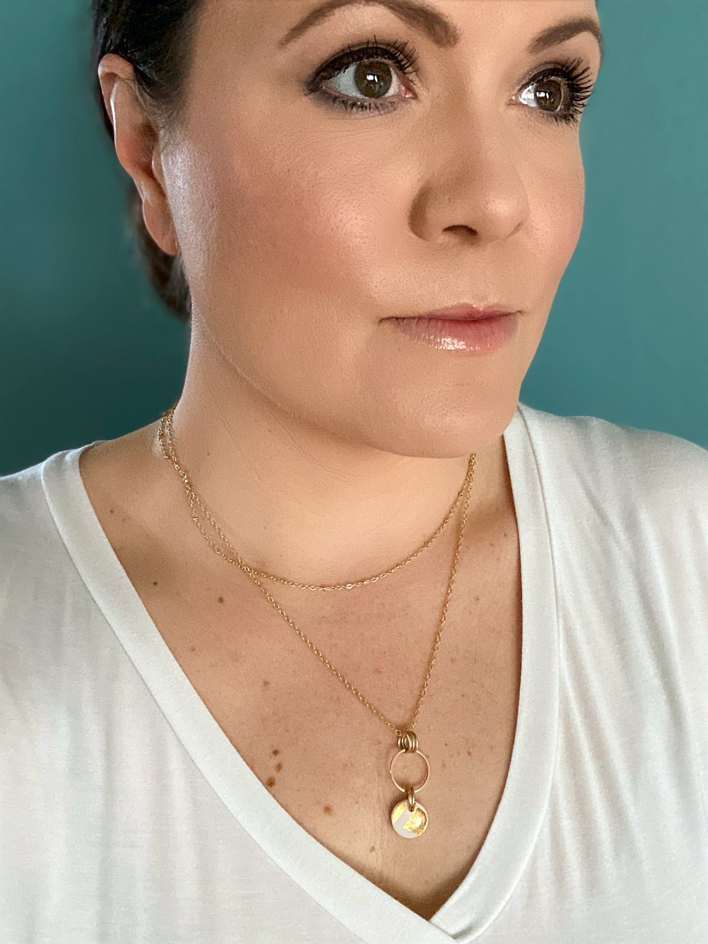 Silver Layering Necklace | Paperclip Chain | Dainty Chain | Nickel-Free Silver-Plated Brass Chain | Trendy Necklace | Antique Silver