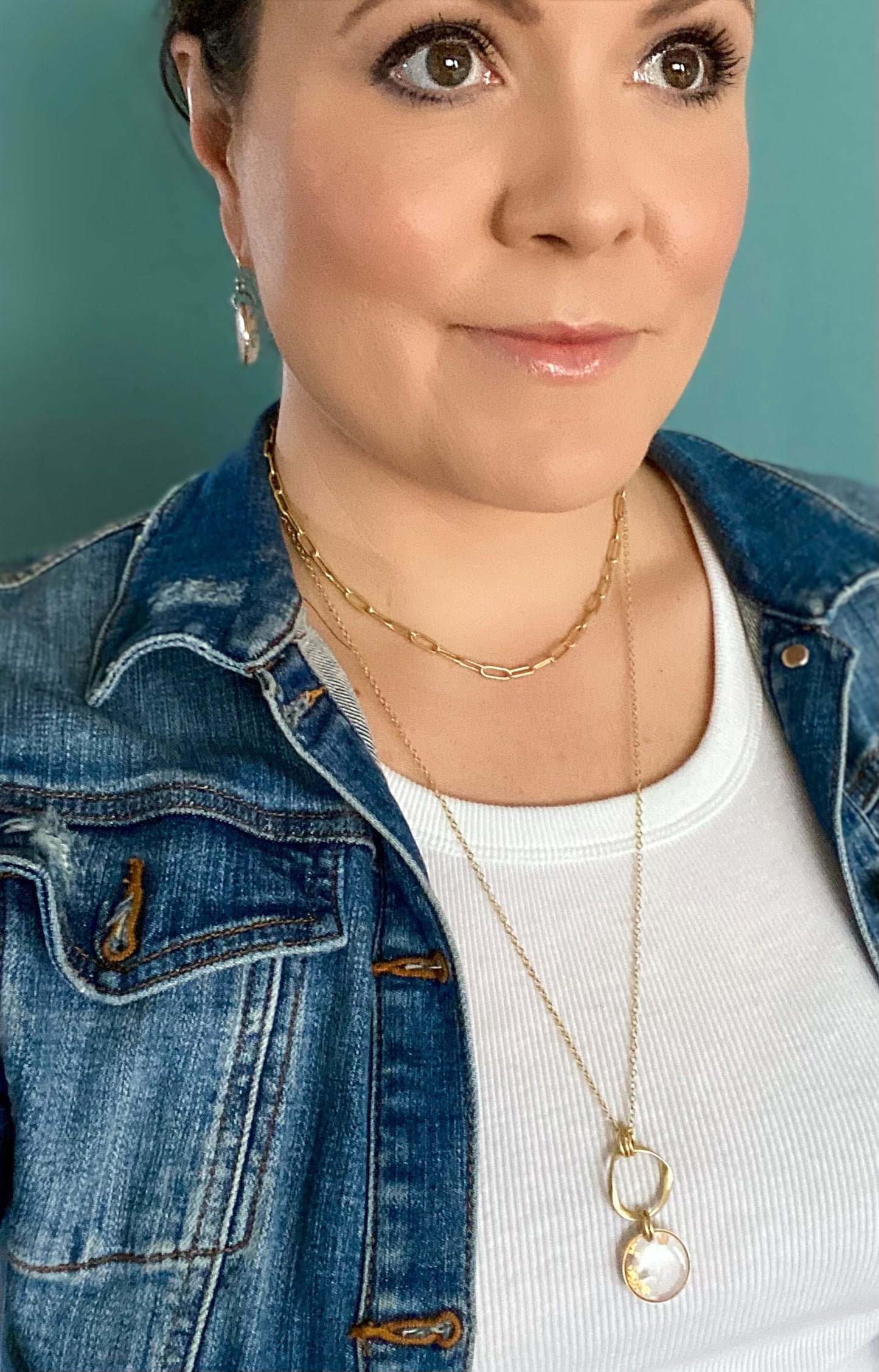 Silver Layering Necklace | Paperclip Chain | Dainty Chain | Nickel-Free Silver-Plated Brass Chain | Trendy Necklace | Antique Silver