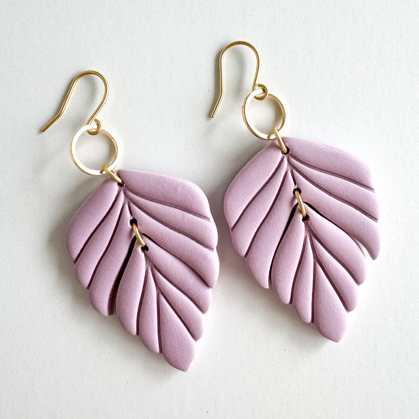 Spring/ Summer Eva Dangle | Lightweight Clay Statement Earring | Multicolor Feather Drop | Nickel Free Polymer Clay | Light Shine Jewelry