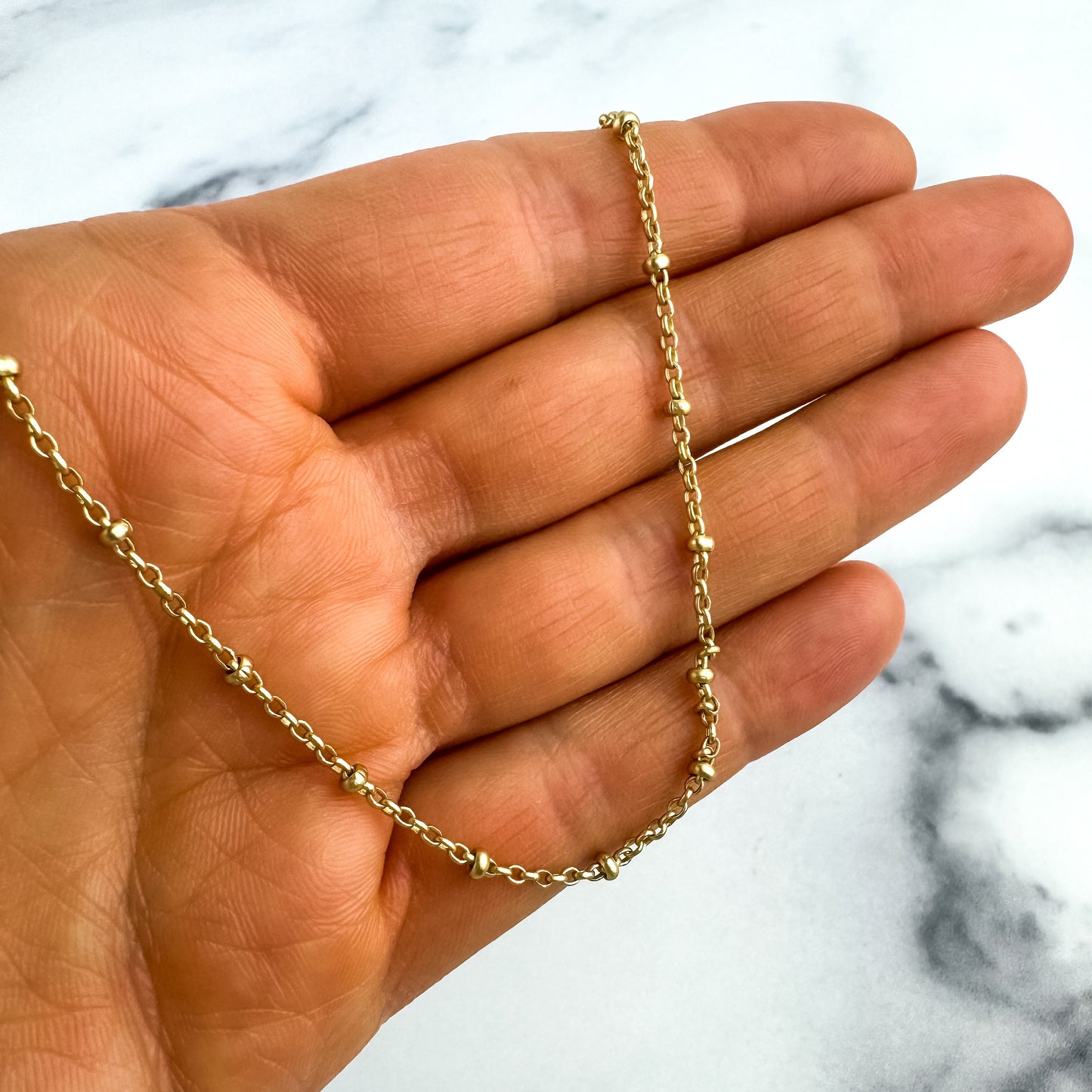 Gold Layering Necklace | Paperclip Chain | Cute Dainty Chain Necklaces | Nickel-Free Gold-Plated Brass Chain | Trendy Necklace | Light Shine