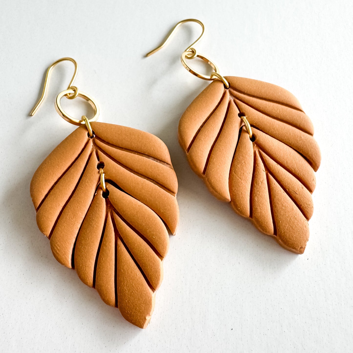Spring/ Summer Eva Dangle | Lightweight Clay Statement Earring | Multicolor Feather Drop | Nickel Free Polymer Clay | Light Shine Jewelry