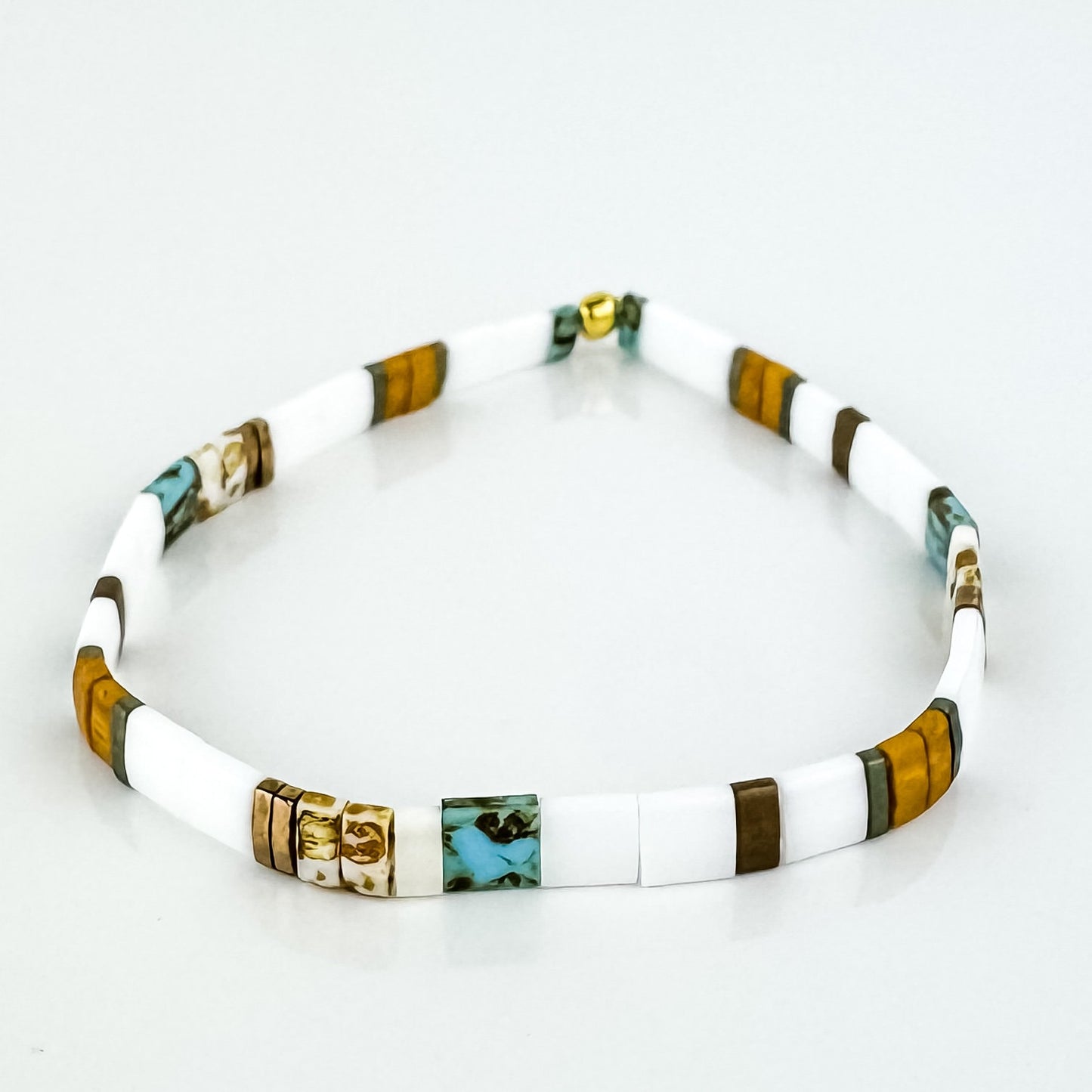 GARDEN | Tila Bead Stretch Bracelet | Colorful Bead Bracelet for women | Bracelet Stack | Light Shine Jewelry | Layering Bracelet