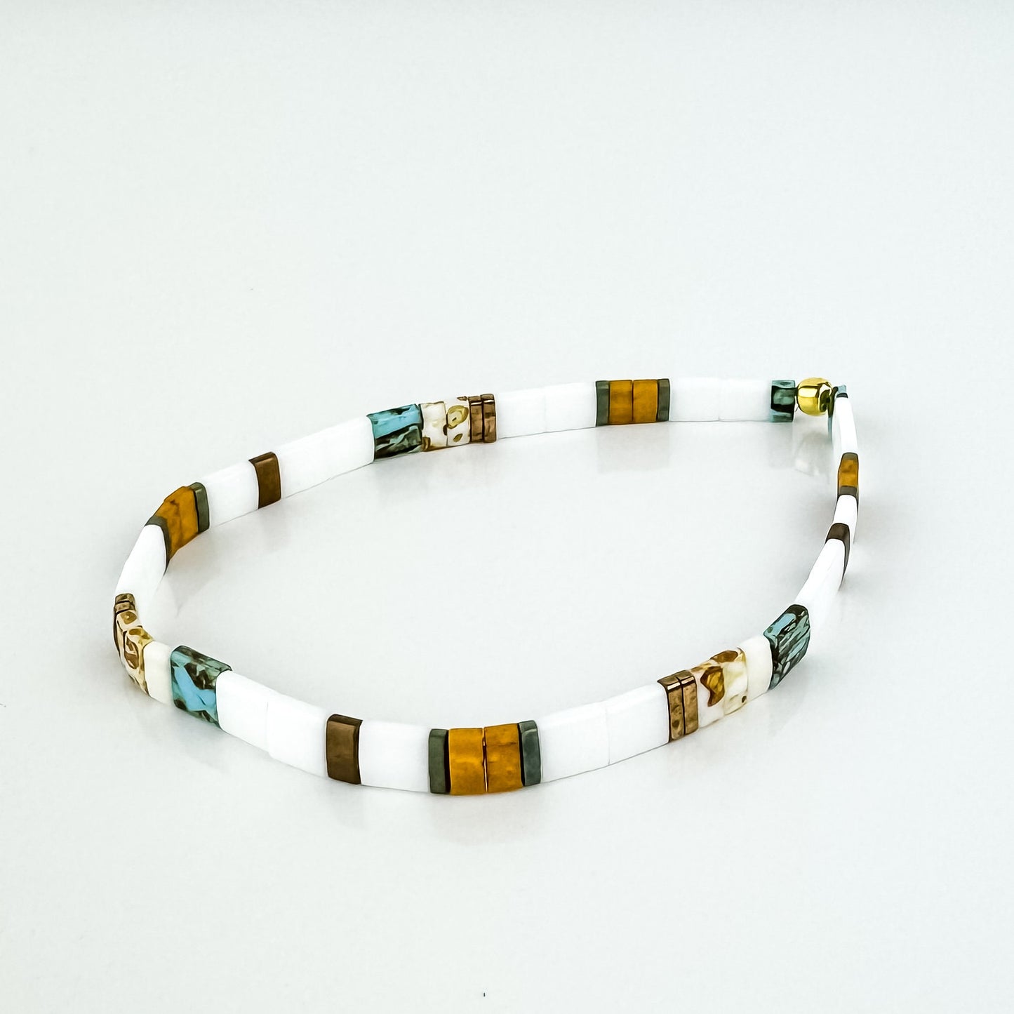 GARDEN | Tila Bead Stretch Bracelet | Colorful Bead Bracelet for women | Bracelet Stack | Light Shine Jewelry | Layering Bracelet