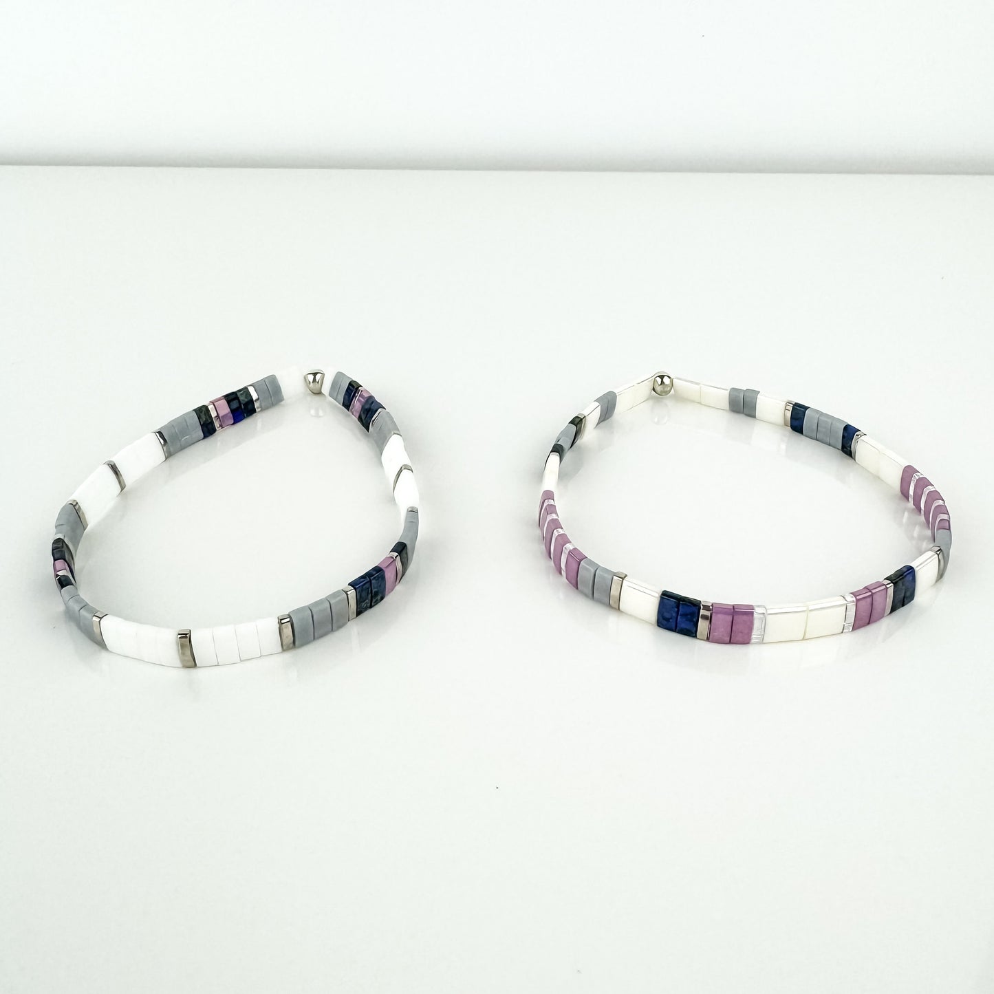 VINE | Tila Bead Stretch Bracelet | Colorful Bead Bracelet for women | Bracelet Stack | Light Shine Jewelry | Layering Bracelet