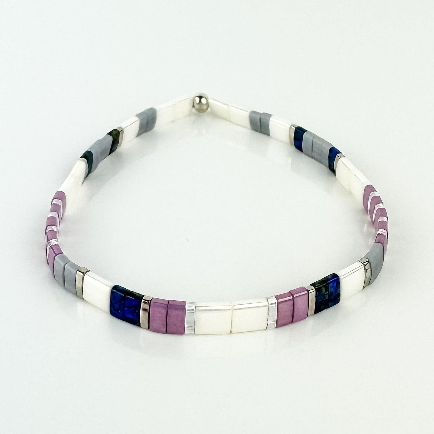 VINE | Tila Bead Stretch Bracelet | Colorful Bead Bracelet for women | Bracelet Stack | Light Shine Jewelry | Layering Bracelet