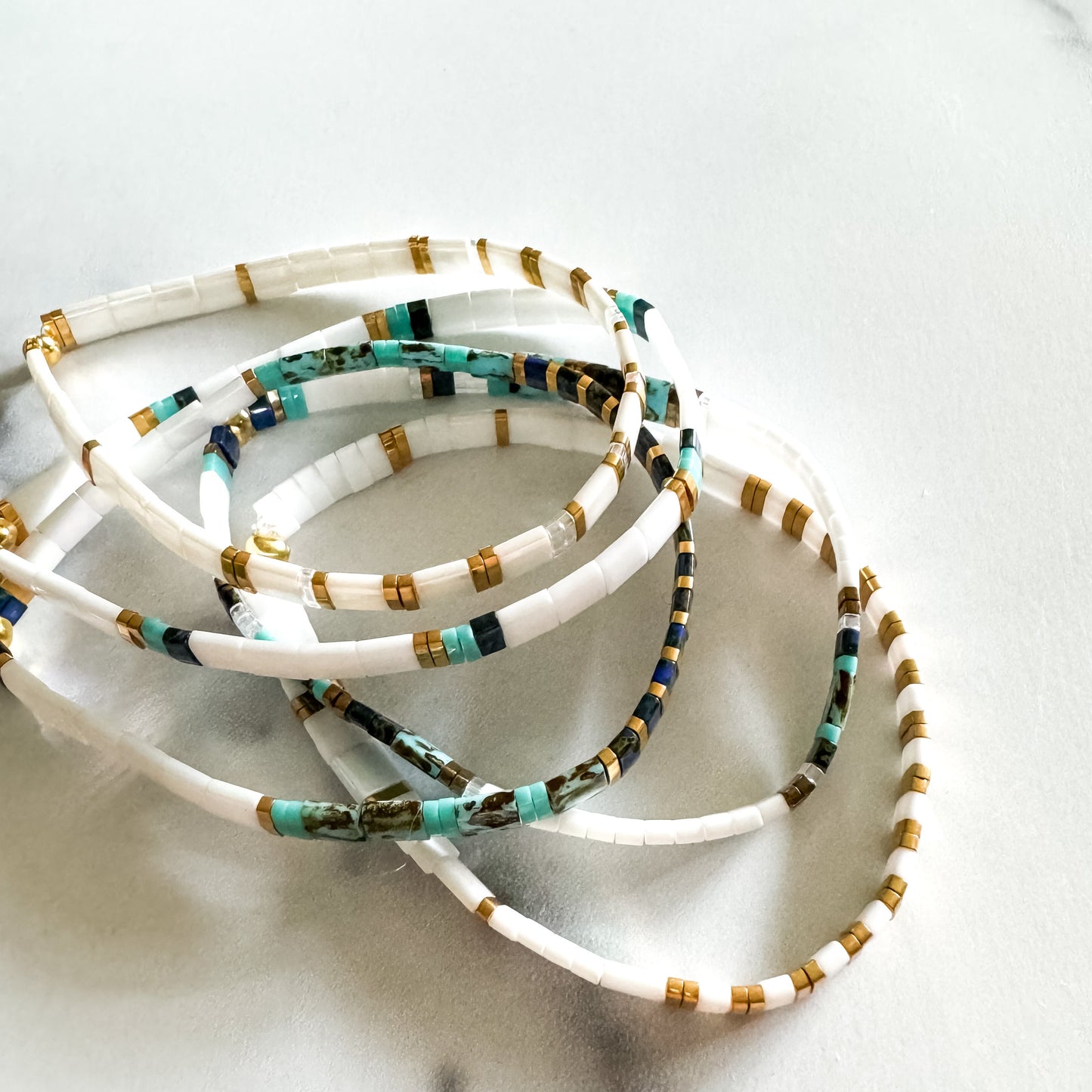 STACK of 3 DISCOUNT | Walk on Water Combos | Tila Bead Stretch Bracelet | Colorful Bead Bracelet | Bracelet Stack | Layering Bracelet