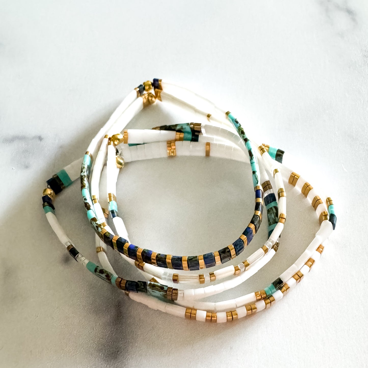 STACK of 3 DISCOUNT | Walk on Water Combos | Tila Bead Stretch Bracelet | Colorful Bead Bracelet | Bracelet Stack | Layering Bracelet