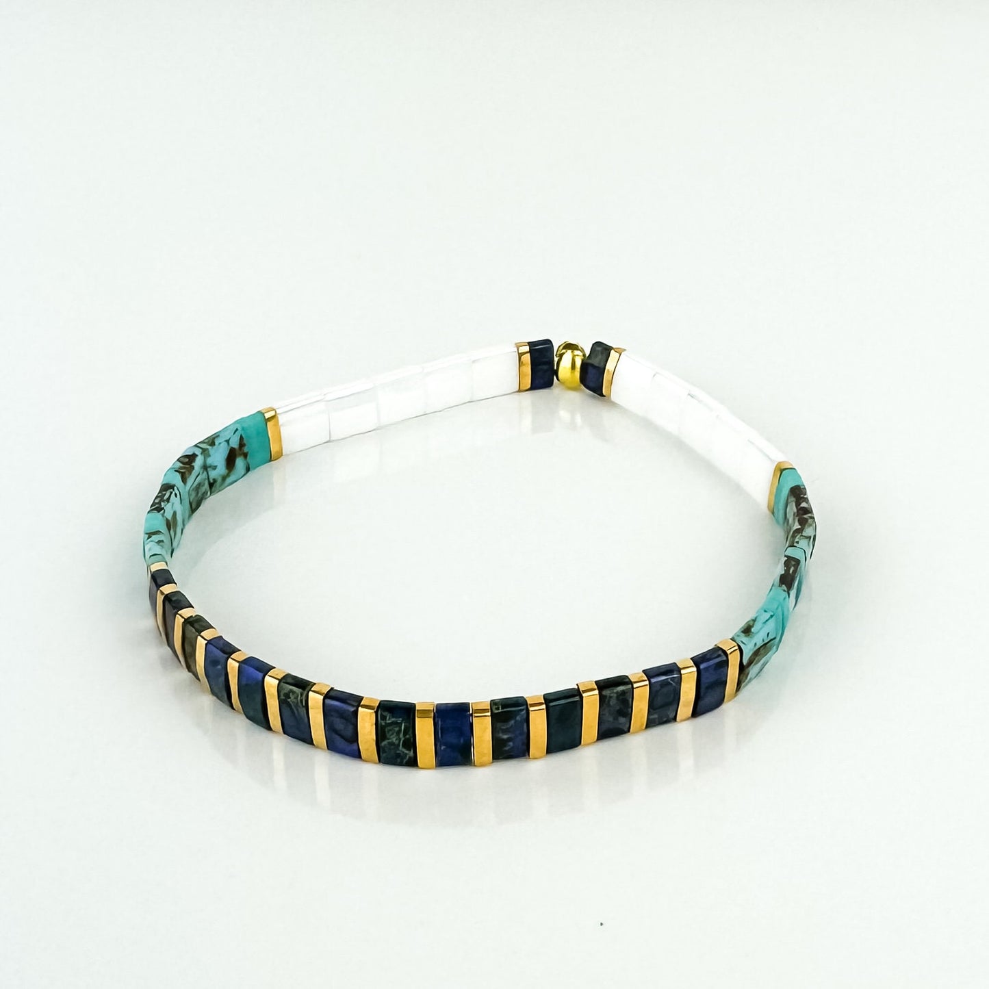 WALK ON WATER | Tila Bead Stretch Bracelet | Colorful Bead Bracelet for women | Bracelet Stack | Light Shine Jewelry | Layering Bracelet