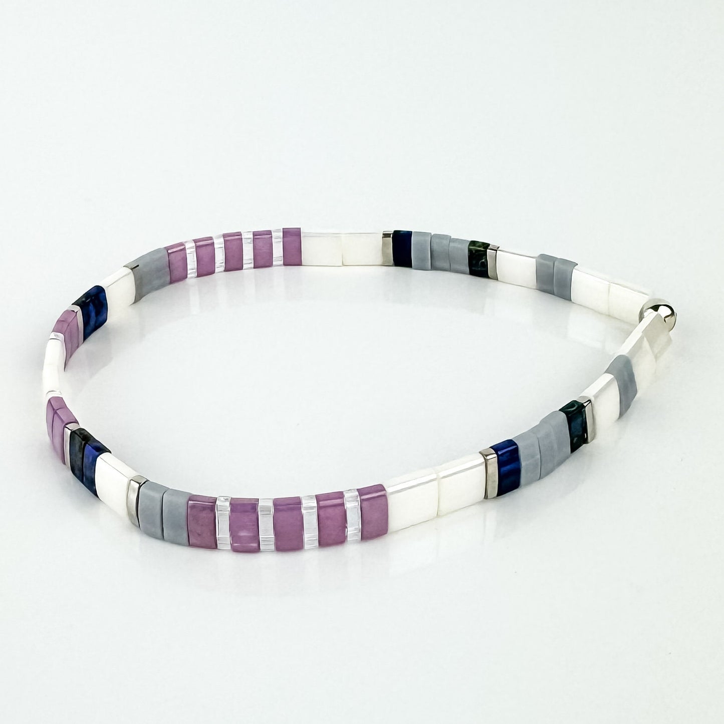 VINE | Tila Bead Stretch Bracelet | Colorful Bead Bracelet for women | Bracelet Stack | Light Shine Jewelry | Layering Bracelet
