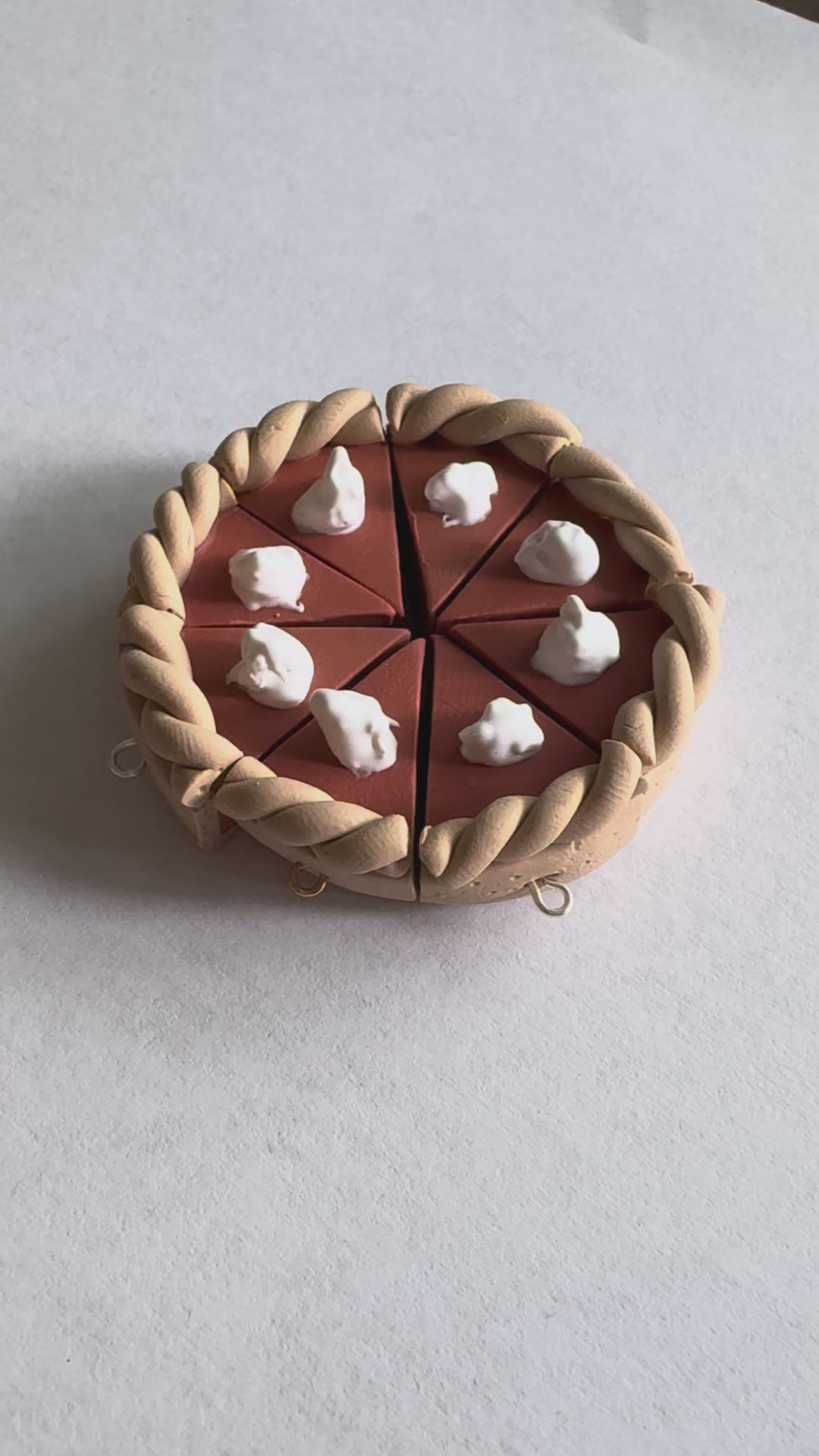 Pumpkin Pie Clay Earring