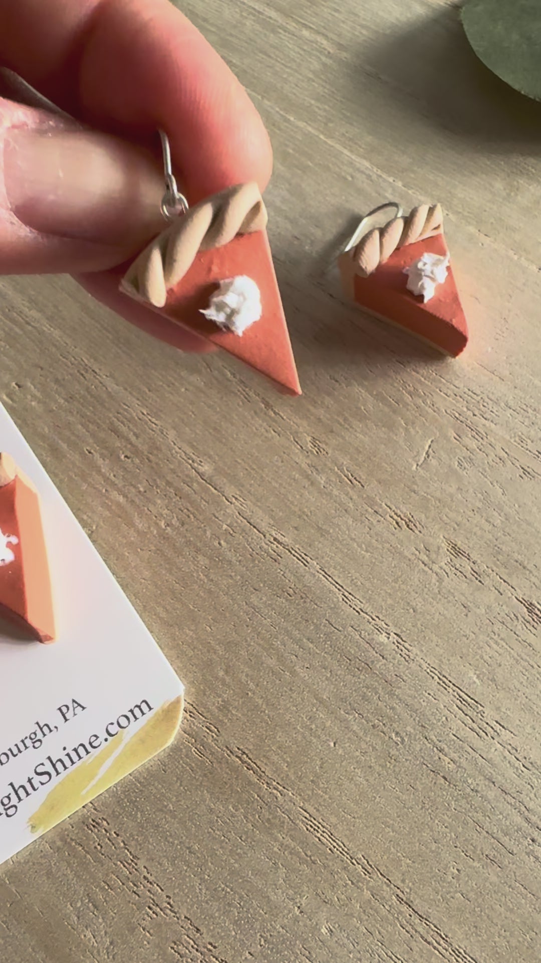 Pumpkin Pie Clay Earring