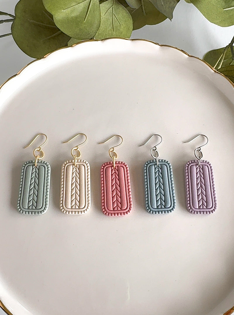 Viv drop clay earring