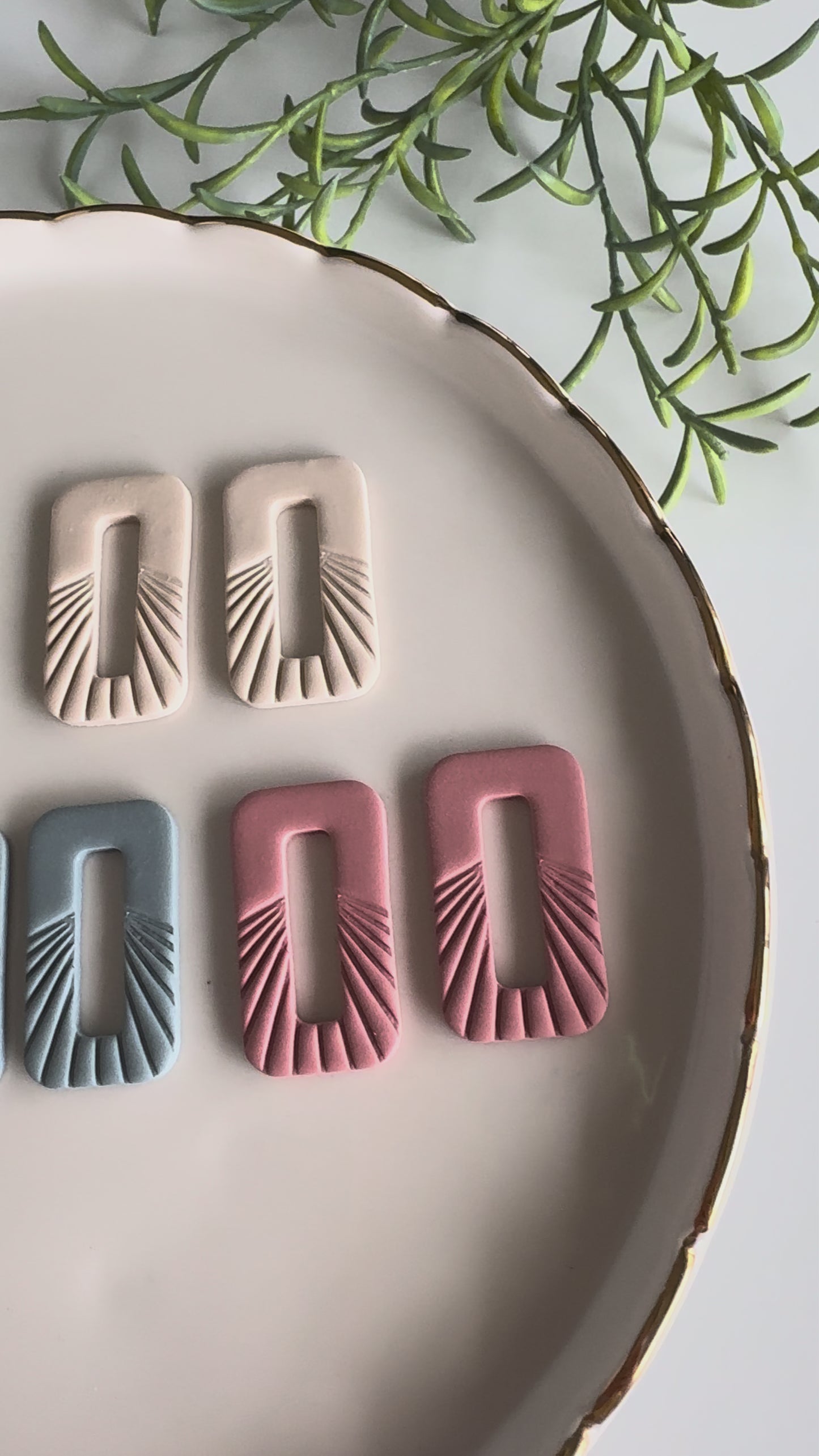 Brynn Clay Earring - Interchangeable Hoop  Earring