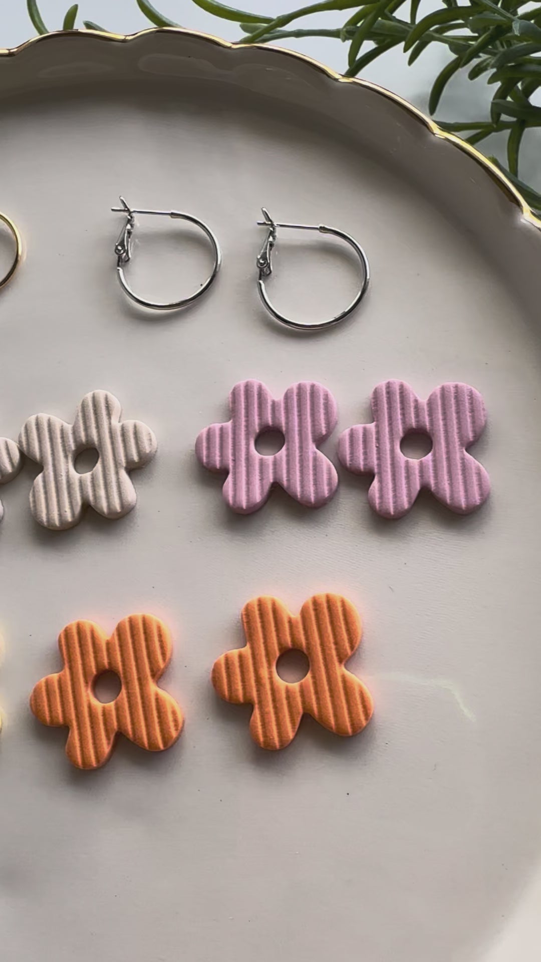 Cute Clay Flower Interchangeable Earring Charm