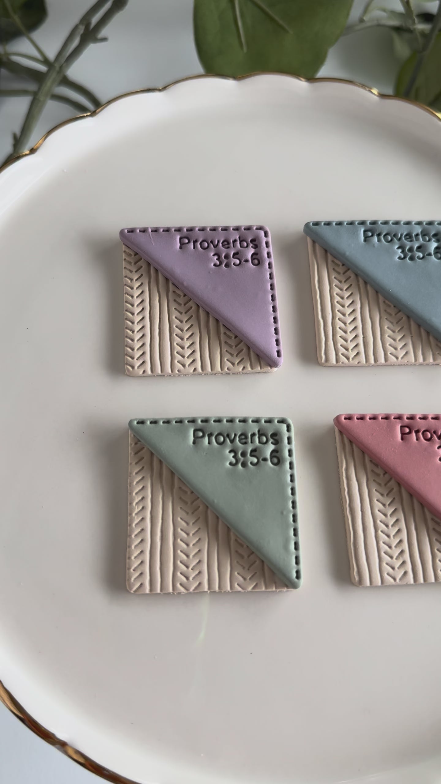 Clay Proverbs Corner Bookmark