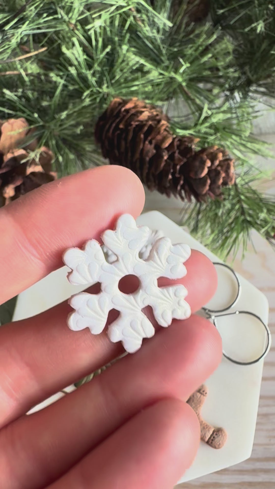 Interchangeable 3-in-1 Christmas Hoop Earring